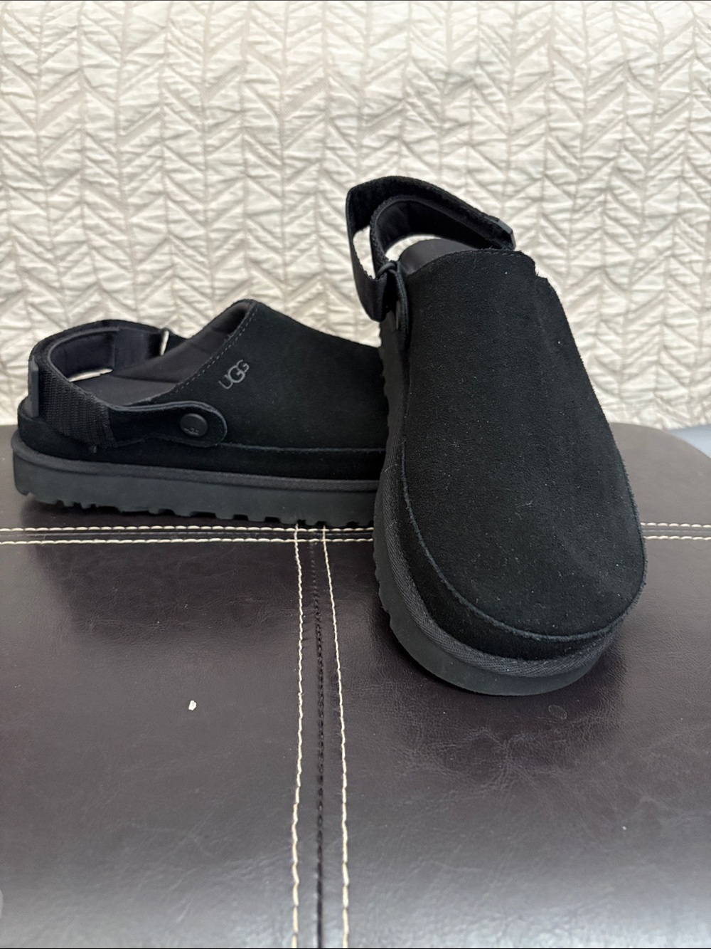 Ugg  Black clog Suede Shoes - Picture 2 of 4